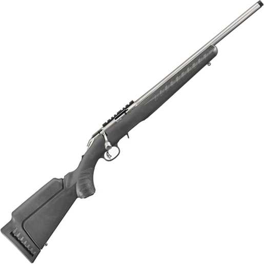 Ruger American Rimfire Satin Stainless Bolt Action Rifle - 22 WMR (22 Mag) - 18in - Black image
