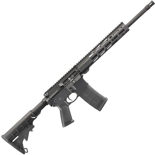 Ruger AR-556 Free-Float Handguard 5.56mm NATO 16.1in Black Anodized Semi Automatic Rifle - 30+1 Rounds - Black image
