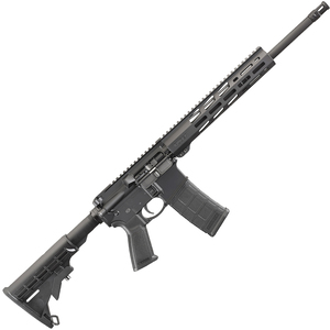 Ruger AR-556 Free-Float Handguard 5.56mm NATO 16.1in Black Semi Automatic Rifle - 30+1 Rounds