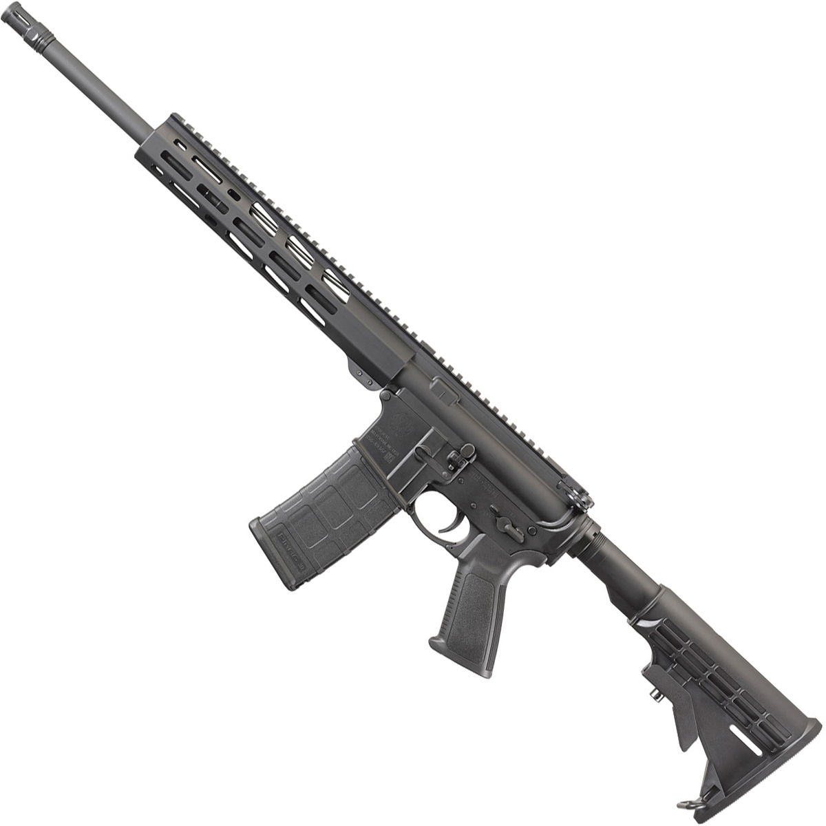 Ruger AR-556 Free-Float Handguard 5.56mm NATO 16.1in Black Anodized Semi Automatic Rifle - 30+1 Rounds - Black Ruger AR-556 Free-Float Handguard 5.56mm NATO 16.1in Black Anodized Semi Automatic Rifle - 30+1 Rounds - Black