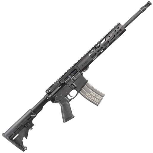 Ruger AR-556 Free-Float Handguard 300 AAC Blackout 16.1in Black Semi Automatic Modern Sporting Rifle - 30+1 - Black image