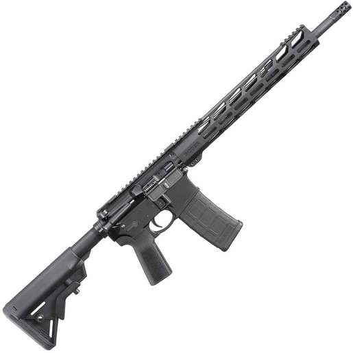 Ruger AR-556 MPR 5.56mm NATO 16.1in Black Anodized Semi Automatic Modern Sporting Rifle - 30+1 Rounds - Black image