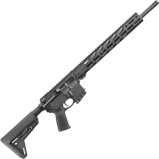 Ruger AR-556 MPR 5.56mm NATO 18in Black Anodized Semi Automatic Modern Sporting Rifle - 10+1 Rounds - Black image