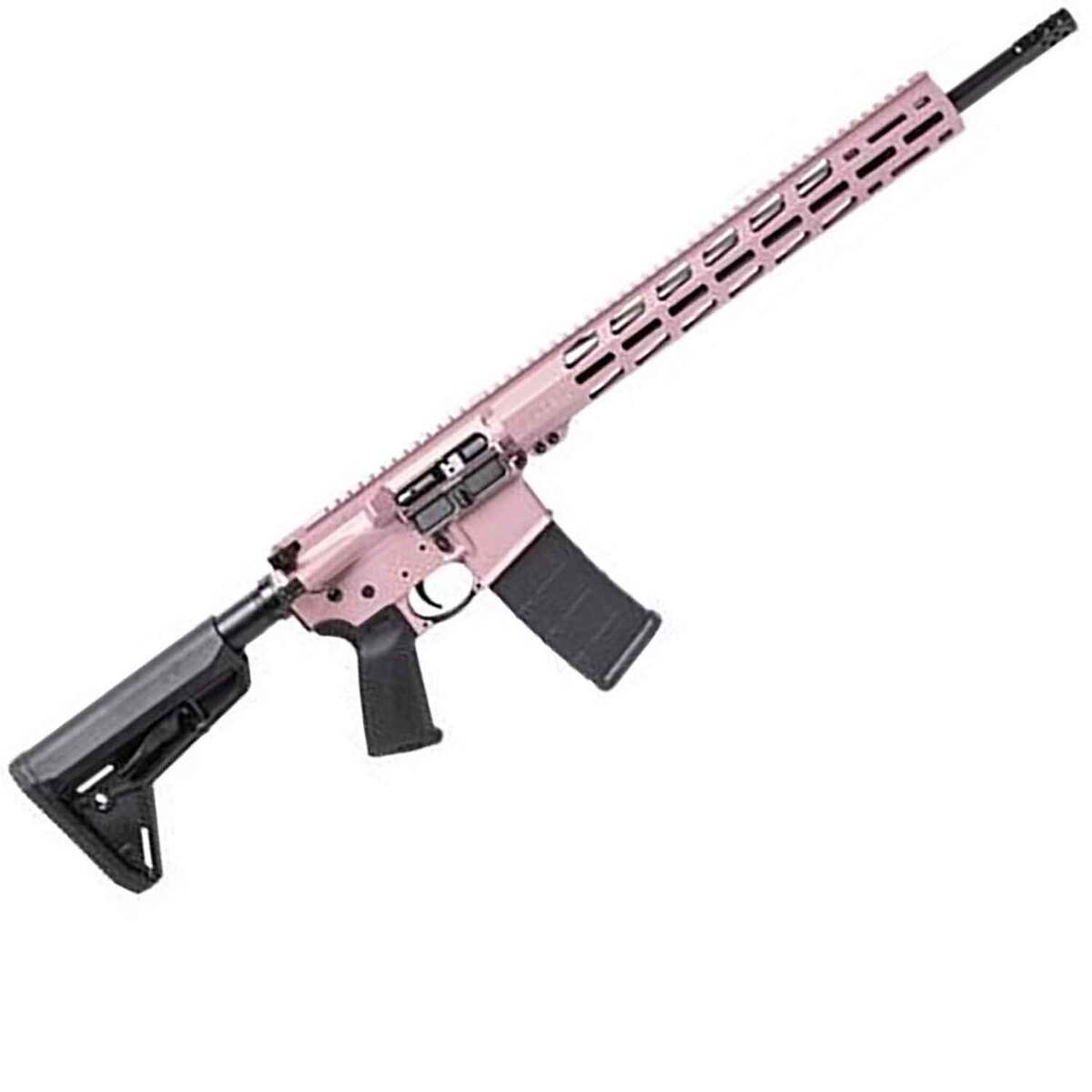 Rose Gold Rifle Ruger AR-556 MPR 5.56mm NATO 18in Rose Gold Cerakote Semi Automatic ...