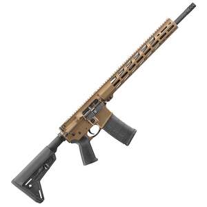 Ruger AR-566 MPR 5.56mm NATO 18in Davidson's Brown Cerakote Semi Automatic Modern Sporting Rifle - 30+1 Rounds