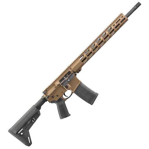Ruger AR-566 MPR 5.56mm NATO 18in Davidson's Brown Cerakote Semi Automatic Modern Sporting Rifle - 30+1 Rounds - Brown image