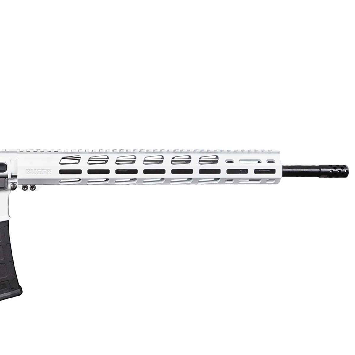 Ruger AR-566 5.56mm NATO 18in White Cerakote Semi Automatic Modern Sporting Rifle - 30+1 Rounds - White Ruger AR-566 5.56mm NATO 18in White Cerakote Semi Automatic Modern Sporting Rifle - 30+1 Rounds - White