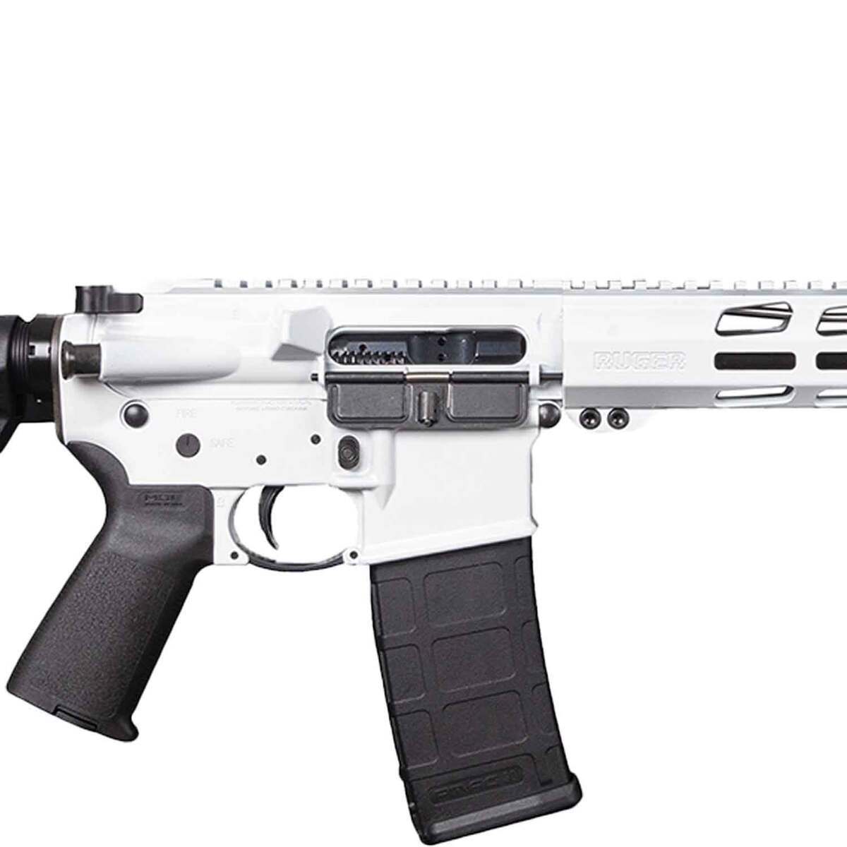 Ruger AR-566 5.56mm NATO 18in White Cerakote Semi Automatic Modern Sporting Rifle - 30+1 Rounds - White Ruger AR-566 5.56mm NATO 18in White Cerakote Semi Automatic Modern Sporting Rifle - 30+1 Rounds - White