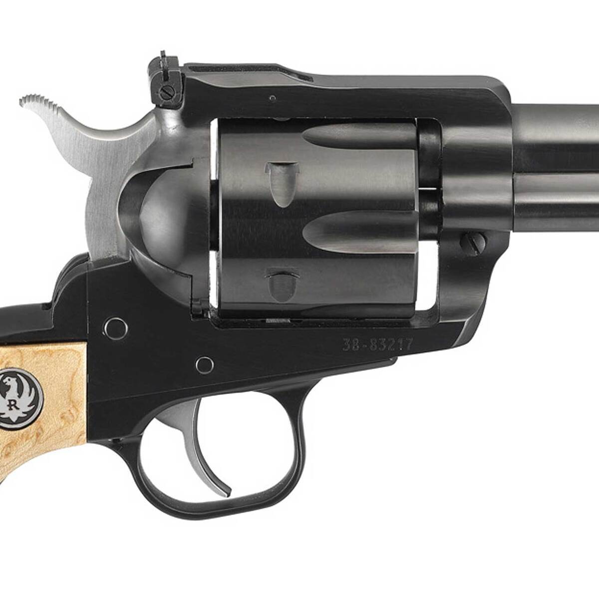 Ruger Blackhawk Convertible 357 Magnum/9mm 5.5in Maple/Blued Revolver - 6 Rounds Ruger Blackhawk Convertible 357 Magnum/9mm 5.5in Maple/Blued Revolver - 6 Rounds
