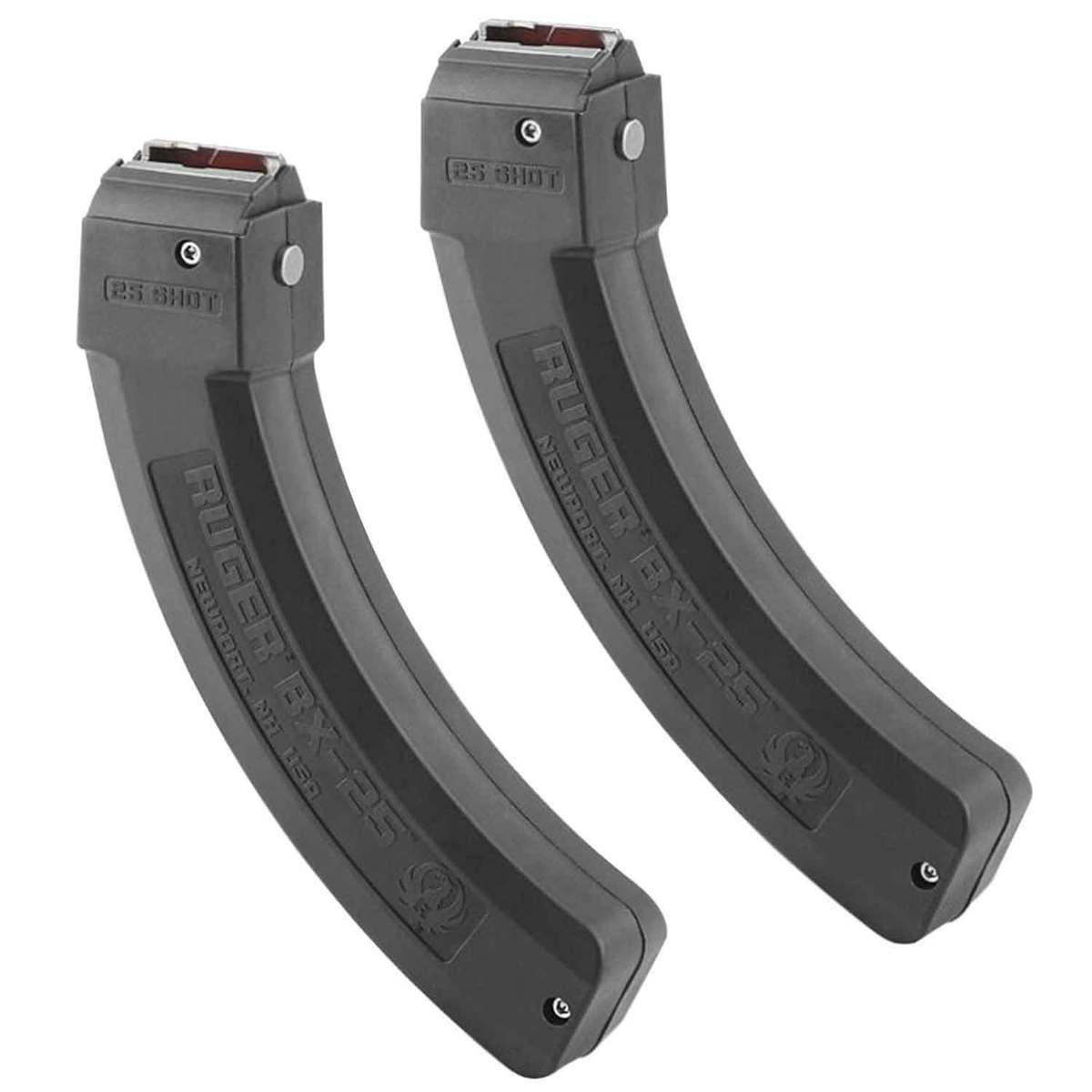 Ruger BX-25 25-Round 22 LR Magazine - Two Pack - Black Ruger BX-25 25-Round 22 LR Magazine - Two Pack - Black