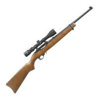 Ruger 10/22 Carbine w/ Viridian EON 3-9x40 Scope Hardwood Semi Automatic Rifle - 22 Long Rifle - 18.5in