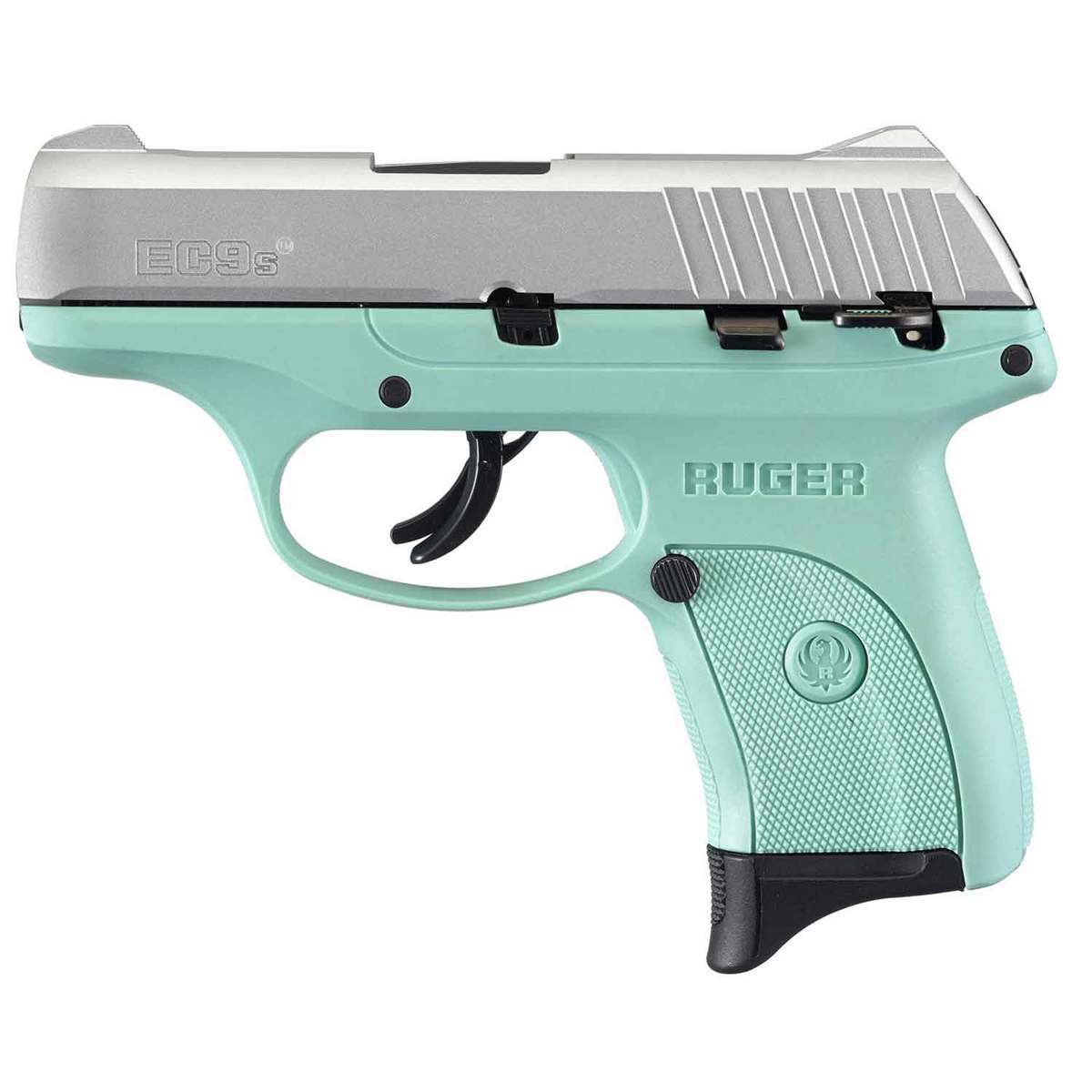 Ruger EC9s 9mm Luger 3.12in Aluminum Cerakote Pistol - 7+1 Rounds - Turquoise Ruger EC9s 9mm Luger 3.12in Aluminum Cerakote Pistol - 7+1 Rounds - Turquoise