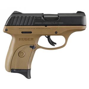 Ruger EC9s 9mm Luger 3.12in Black/FDE Pistol - 7+1 Rounds