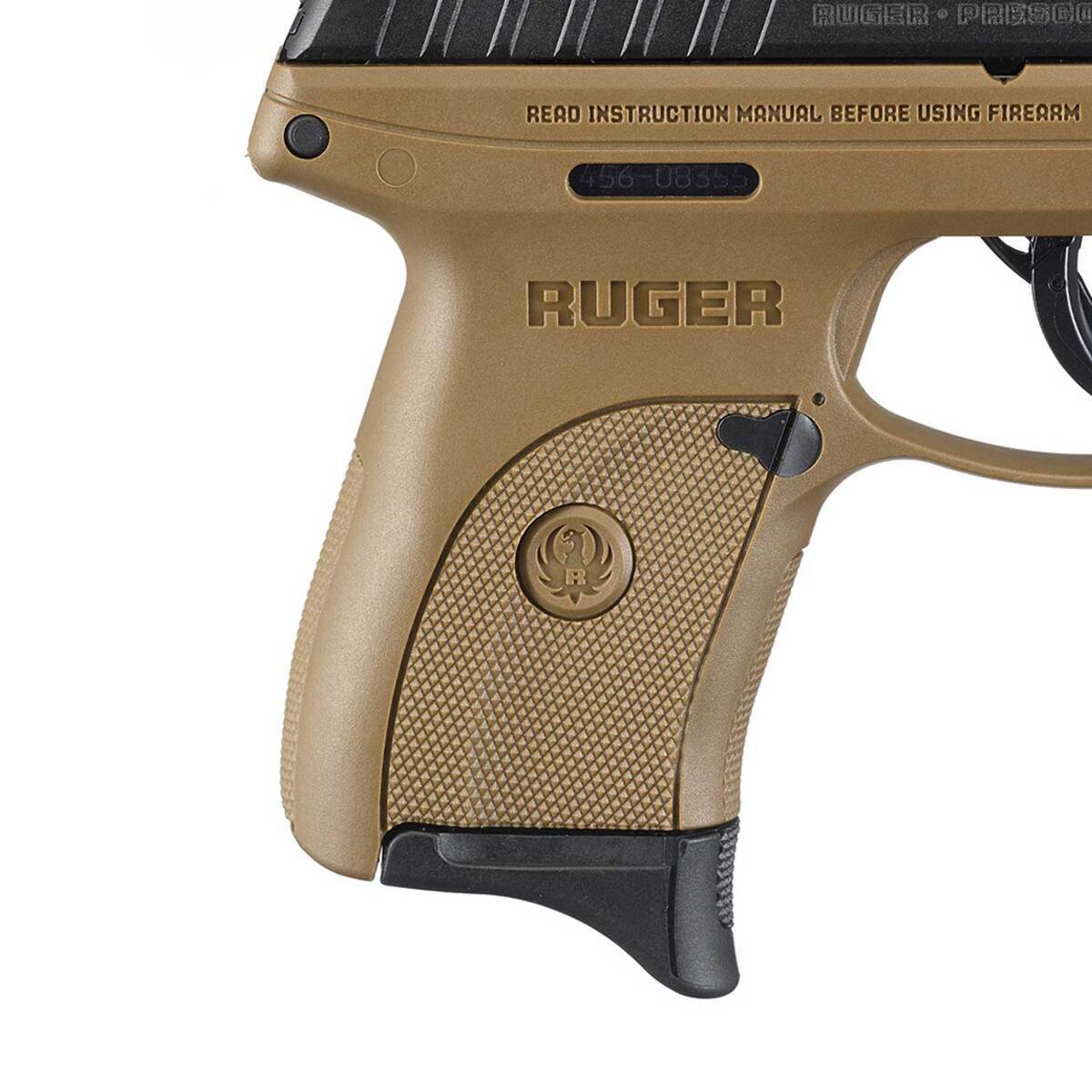 Ruger EC9s 9mm Luger 3.12in Black/FDE Pistol - 7+1 Rounds - Flat Dark Earth Ruger EC9s 9mm Luger 3.12in Black/FDE Pistol - 7+1 Rounds - Flat Dark Earth