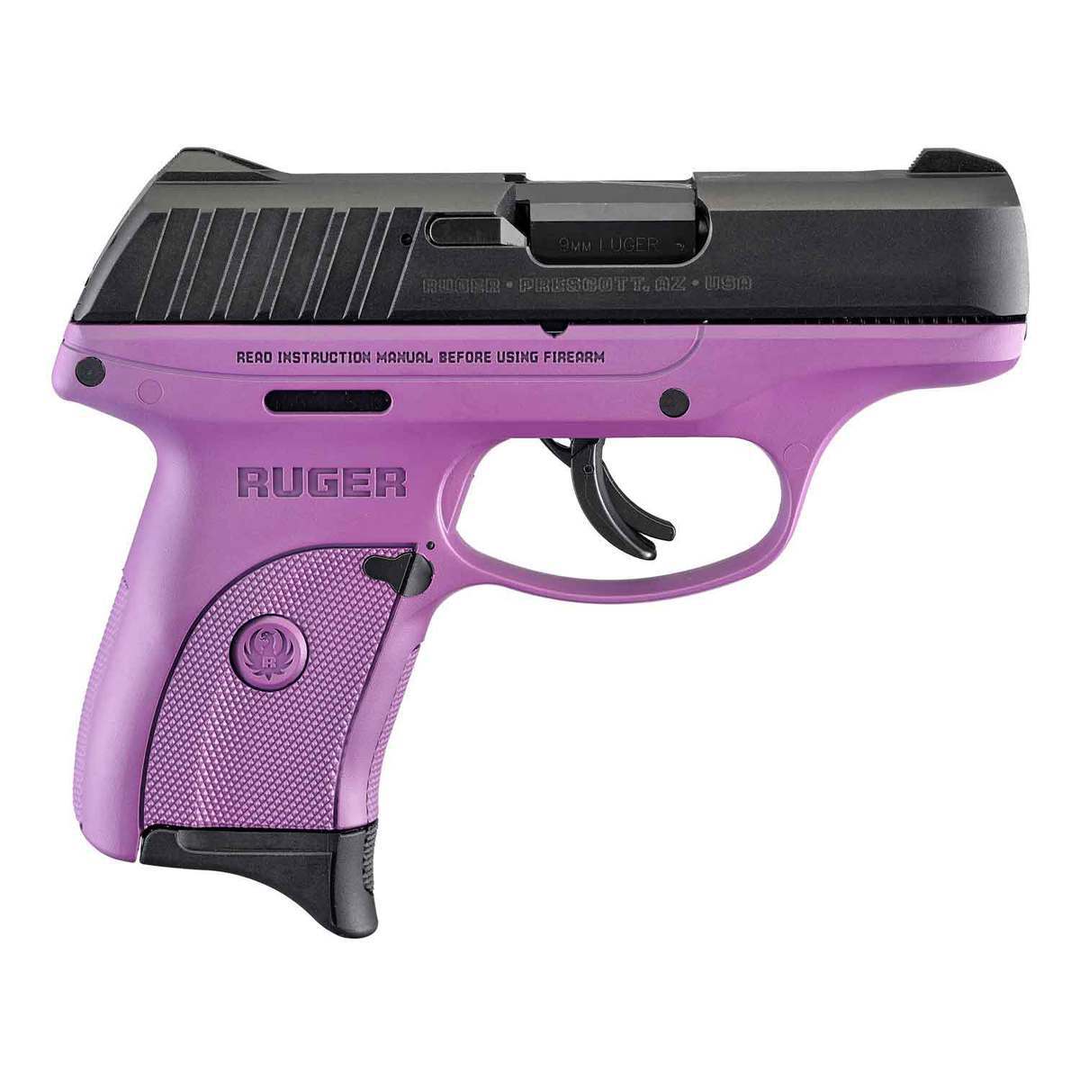 Ruger EC9s 9mm Luger 3.12in Black/Purple Pistol - 7+1 Rounds - Purple Cerakote Ruger EC9s 9mm Luger 3.12in Black/Purple Pistol - 7+1 Rounds - Purple Cerakote