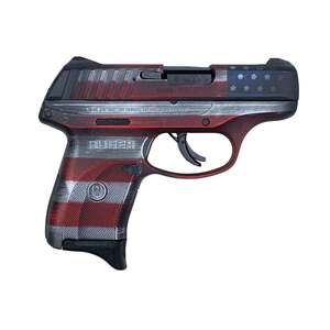 Ruger EC9S 9mm Luger 3.12in Cerakote Battleworn American Flag Pistol - 7+1 Rounds