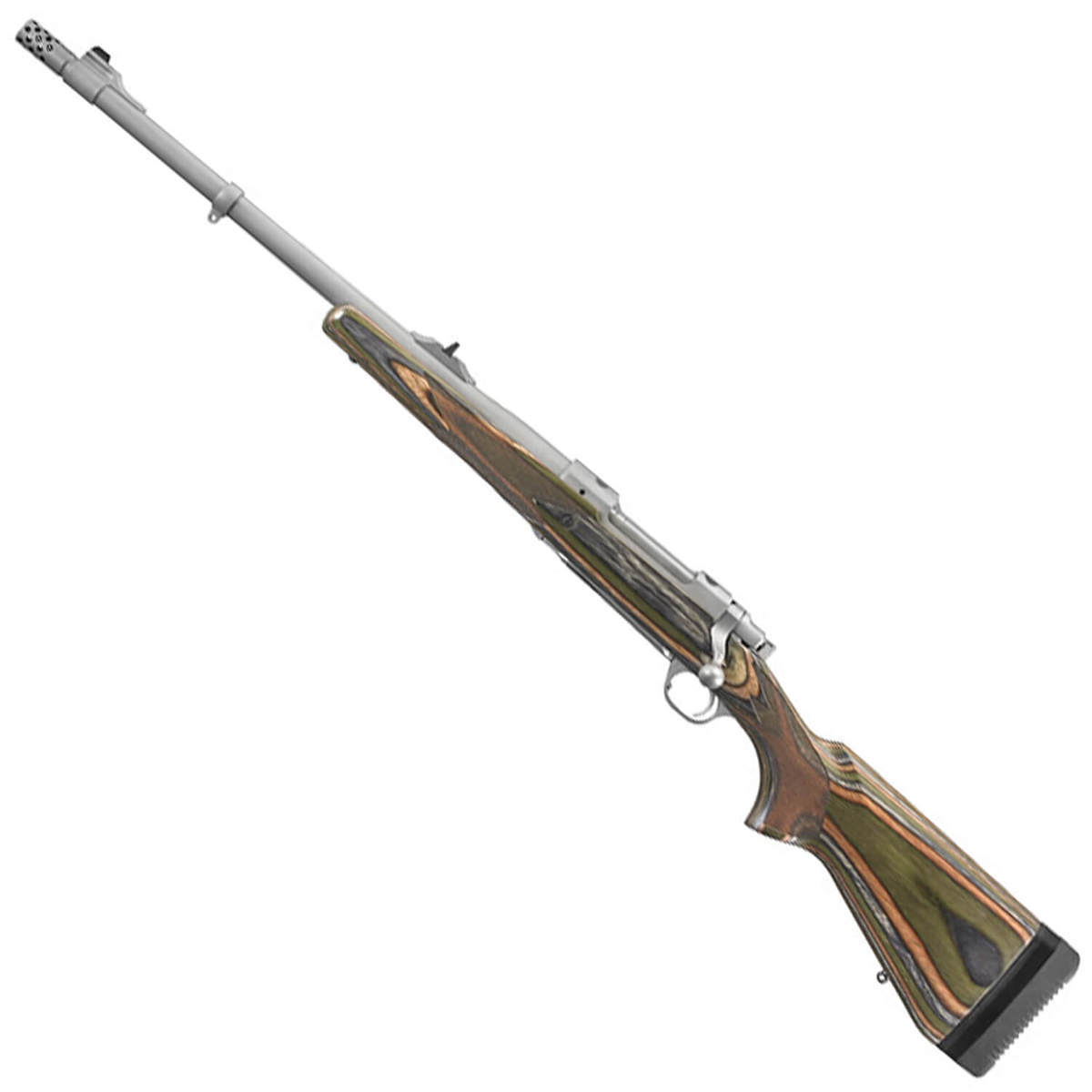 Ruger Guide Gun Stainless Left Hand Bolt Action Rifle - 375 Ruger - 20in - Brown Ruger Guide Gun Stainless Left Hand Bolt Action Rifle - 375 Ruger - 20in - Brown