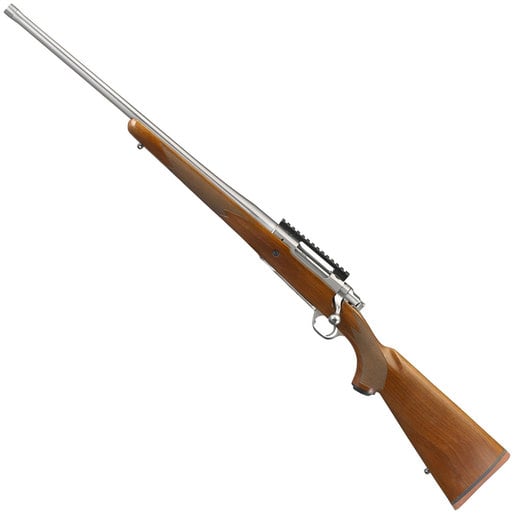 Ruger Hawkeye Hunter Stainless Left Hand Bolt Action Rifle - 6.5 Creedmoor - 22in - Wood image