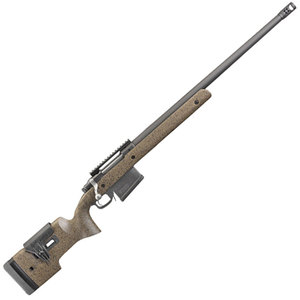 Ruger Hawkeye Long-Range Target Black/Brown Bolt Action Rifle - 300 Winchester Magnum
