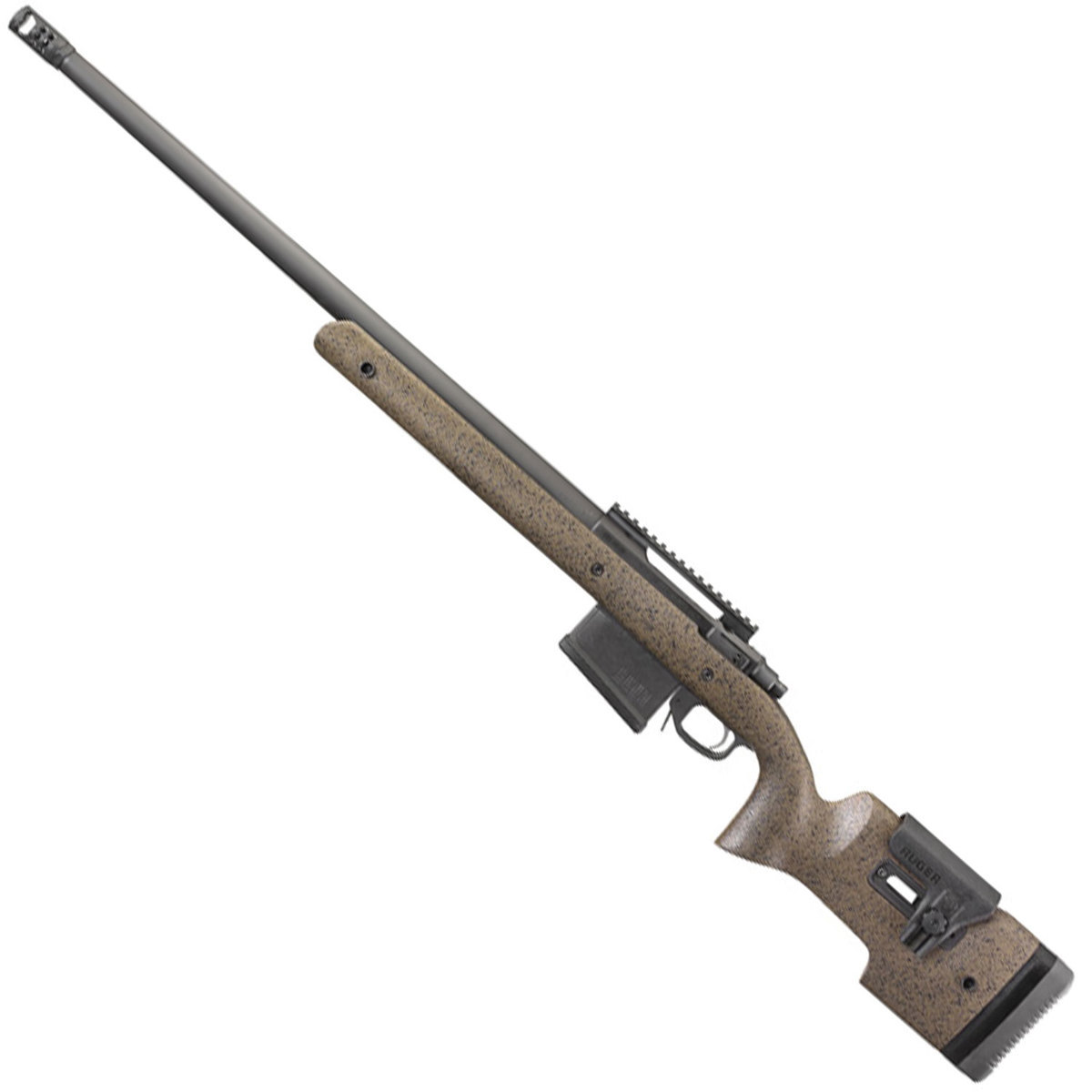 Hawkeye Target Ruger Hawkeye Long-Range Target 300 Winchester Magnum Black/Brown Bolt ...