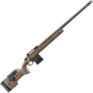 Ruger Hawkeye Long-Range Target Brown/Black Bolt Action Rifle - 204 Ruger