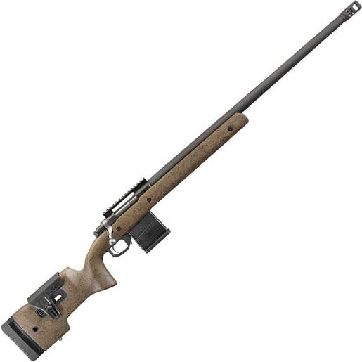 Ruger Hawkeye Long Range Target Matte Black Bolt Action Rifle - 6.5 Creedmoor - 10+1 Rounds - Speckled Black/Brown image
