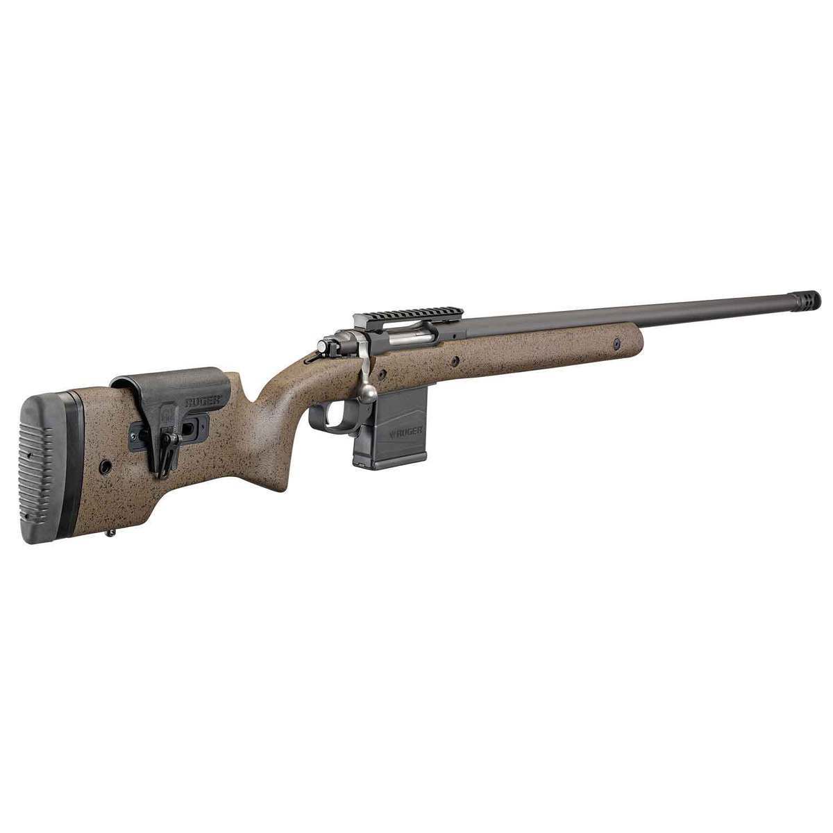 Ruger Hawkeye Long Range Target Matte Black Bolt Action Rifle - 6.5 Creedmoor - 10+1 Rounds - Speckled Black/Brown Ruger Hawkeye Long Range Target Matte Black Bolt Action Rifle - 6.5 Creedmoor - 10+1 Rounds - Speckled Black/Brown