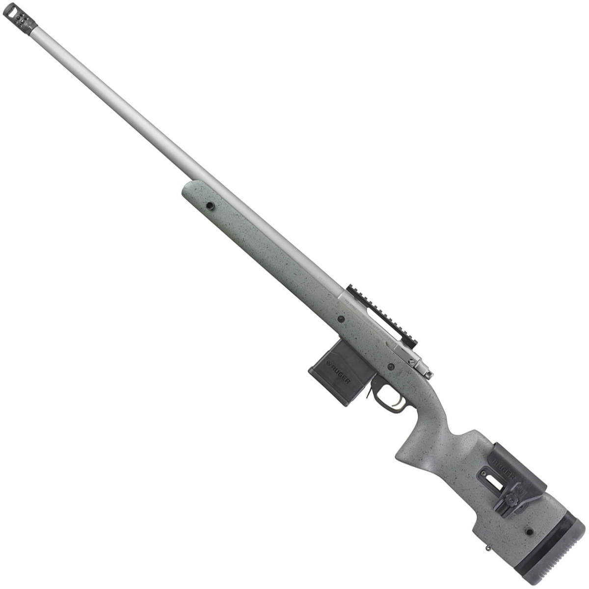 Ruger Hawkeye Long-Range Target Stainless/Gray/Black Bolt Action Rifle ...