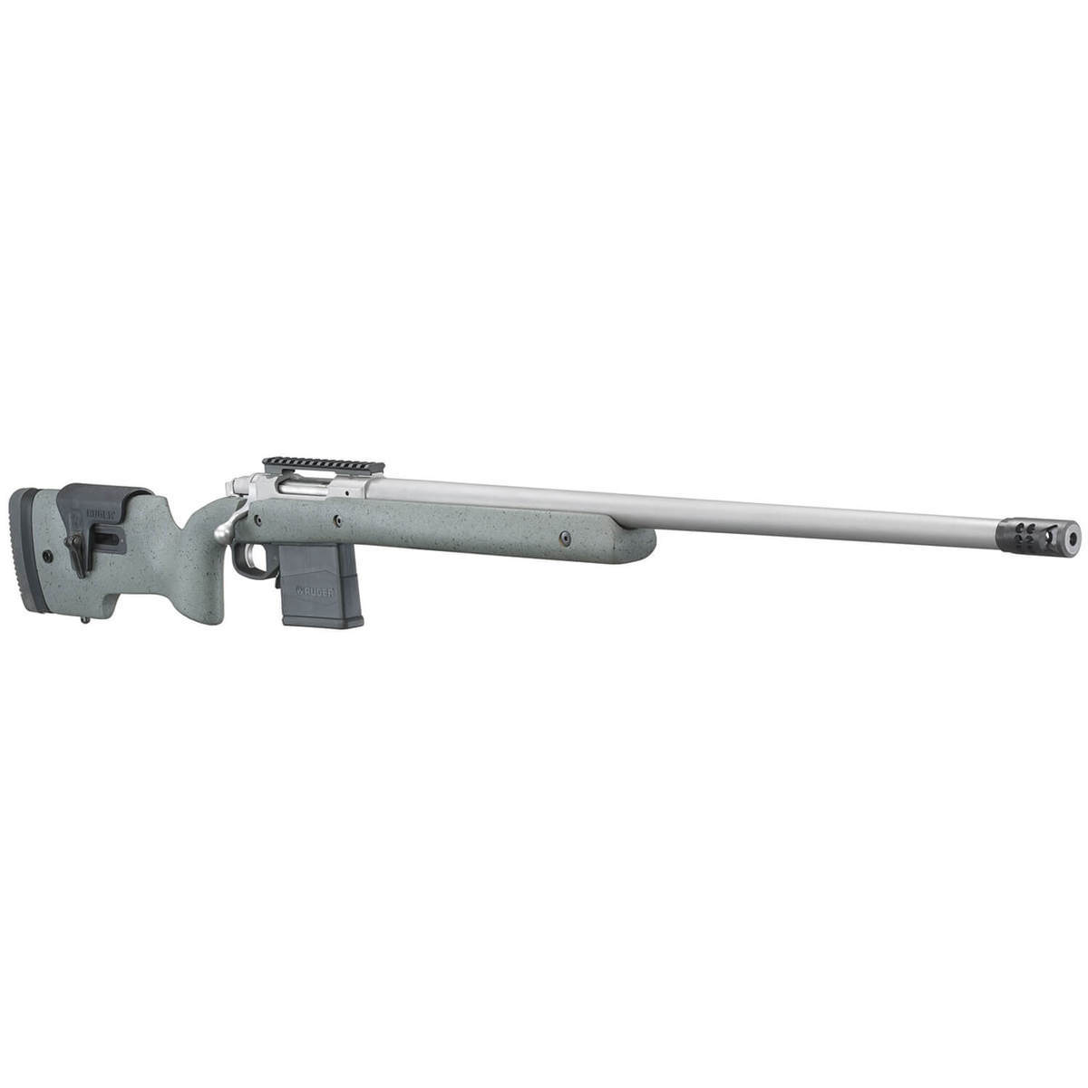 Ruger Hawkeye Long-Range Target Stainless/Gray/Black Bolt Action Rifle ...