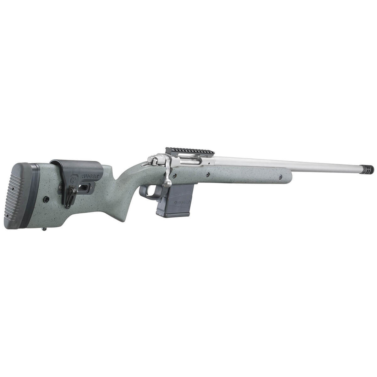 Ruger Hawkeye Long-Range Target Stainless/Gray/Black Bolt Action Rifle ...