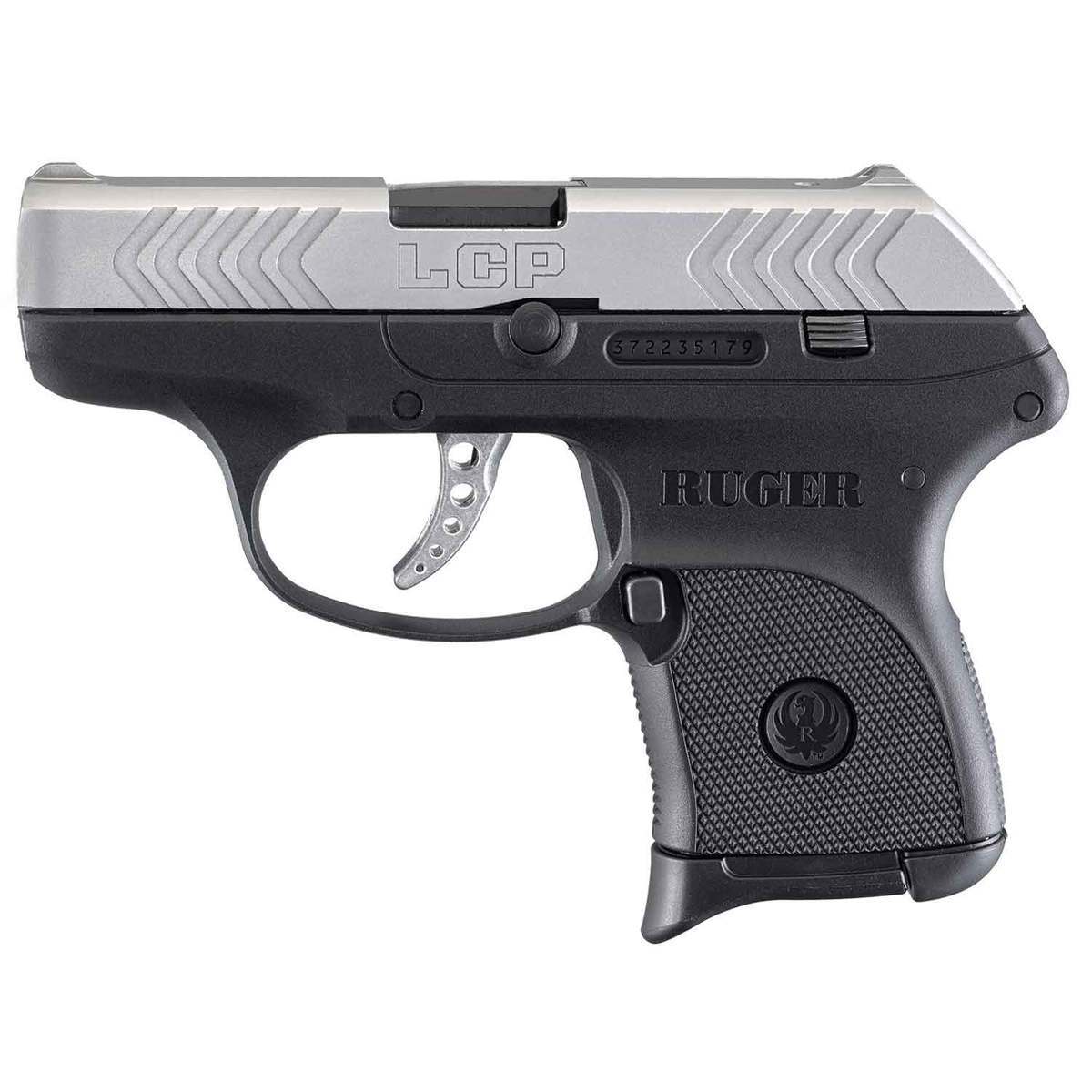 Ruger LCP 380 Auto (ACP) 2.75in Matte Stainless Pistol - 6+1 Rounds - Black Ruger LCP 380 Auto (ACP) 2.75in Matte Stainless Pistol - 6+1 Rounds - Black