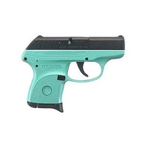 Ruger LCP 380 Auto (ACP) 2.75in Turquoise/Black Pistol - 6+1 Rounds