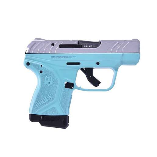 Ruger LCP II 22 Long Rifle 25in Turquoise Cerakote Pistol  101 Rounds  Blue
