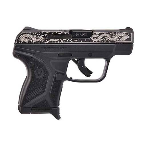Ruger LCP II 380 Auto (ACP) 2.75in Blued Engraved Pistol - 6+1 Rounds - Black image
