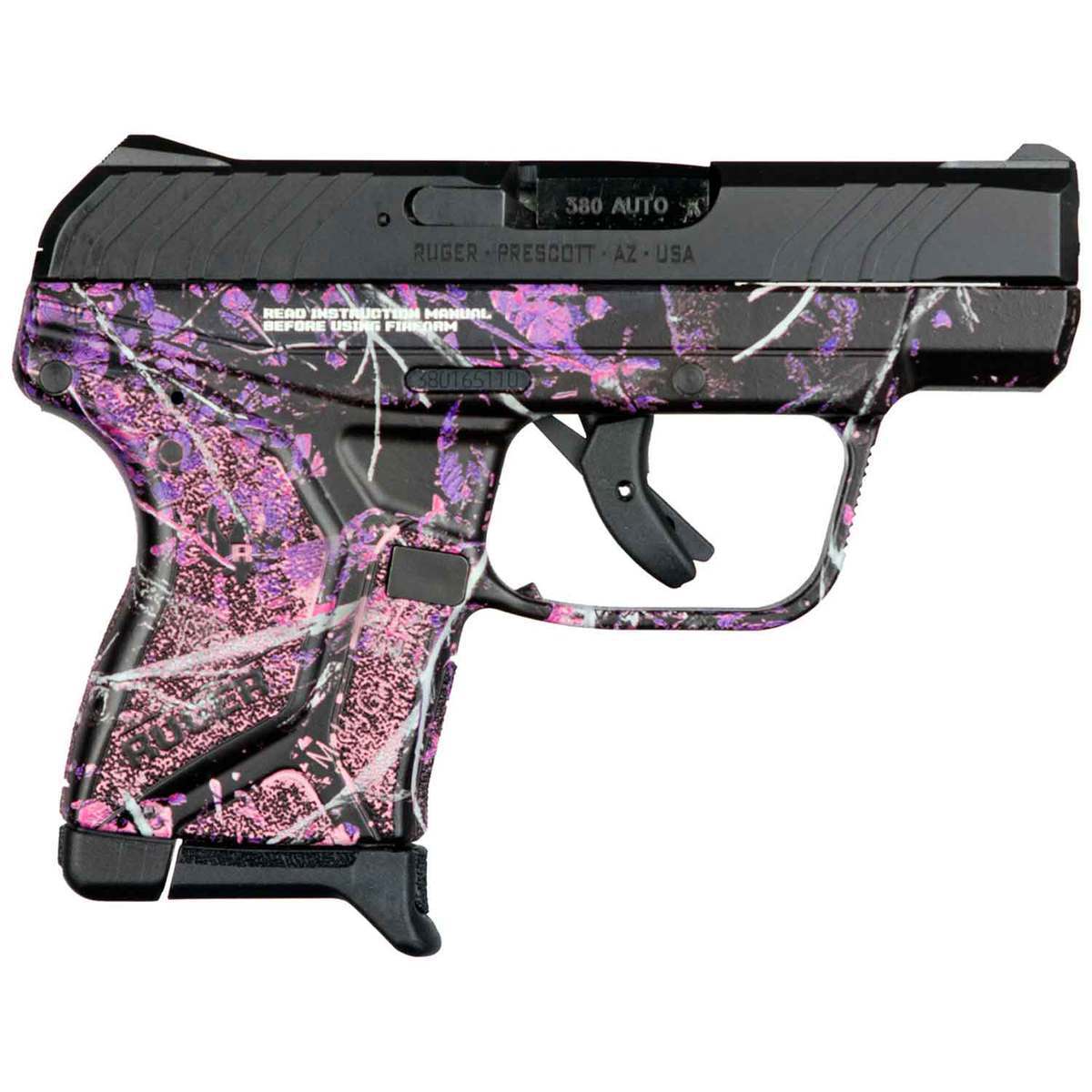 Ruger Lcp Ii 380 Auto Acp 2 75in Muddy Girl Camo Black Pistol 6 1 Rounds Muddy Girl Camo Sportsman S Warehouse