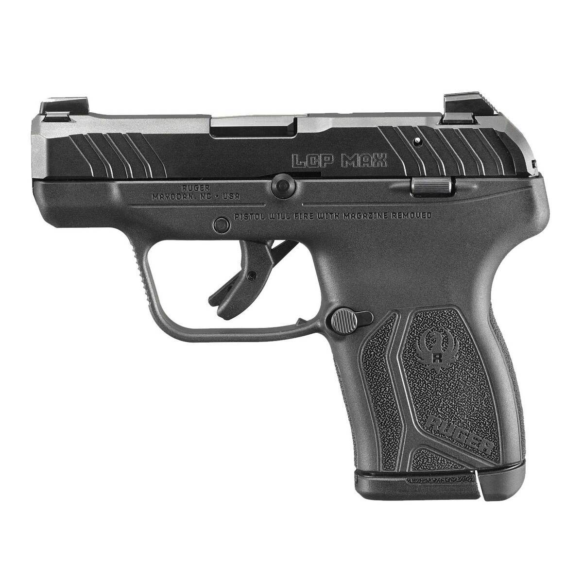 Ruger LCP MAX 380 Auto (ACP) 2.8in Black Pistol - 10+1 Rounds - Black Ruger LCP MAX 380 Auto (ACP) 2.8in Black Pistol - 10+1 Rounds - Black