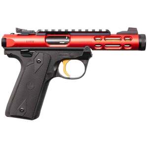 Ruger Mark IV 22 Long Rifle 4.4in Red Pistol - 10+1 Rounds