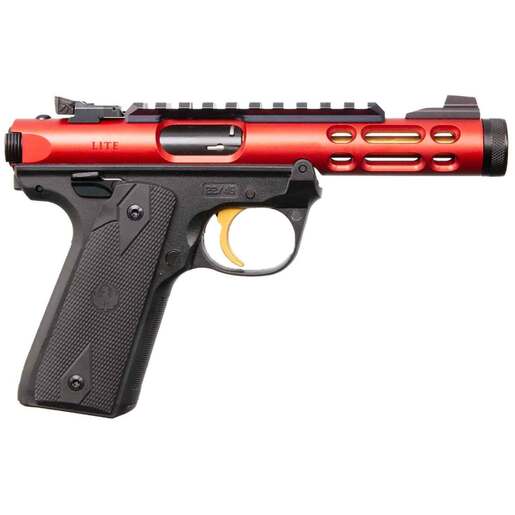 Ruger Mark IV 22 Long Rifle 4.4in Red Pistol - 10+1 Rounds - Red Fullsize image