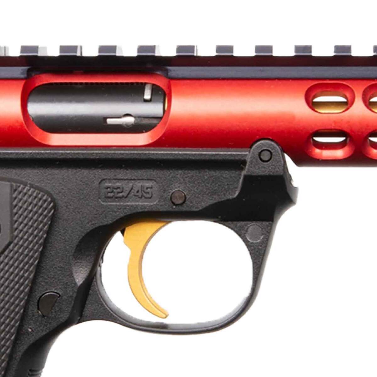 Basic Red 22 Ruger Mark IV 22 Long Rifle 4.4in Red Pistol - 10+1 Rounds | Sportsman ...