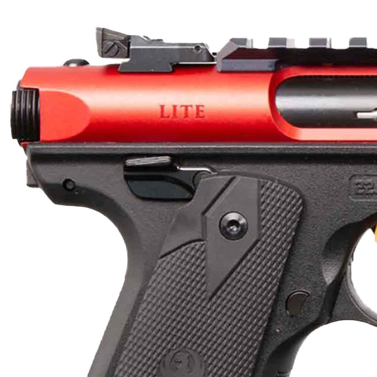 Basic Red 22 Ruger Mark IV 22 Long Rifle 4.4in Red Pistol - 10+1 Rounds | Sportsman ...