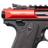 Ruger Mark IV 22 Long Rifle 4.4in Red Pistol - 10+1 Rounds - Red