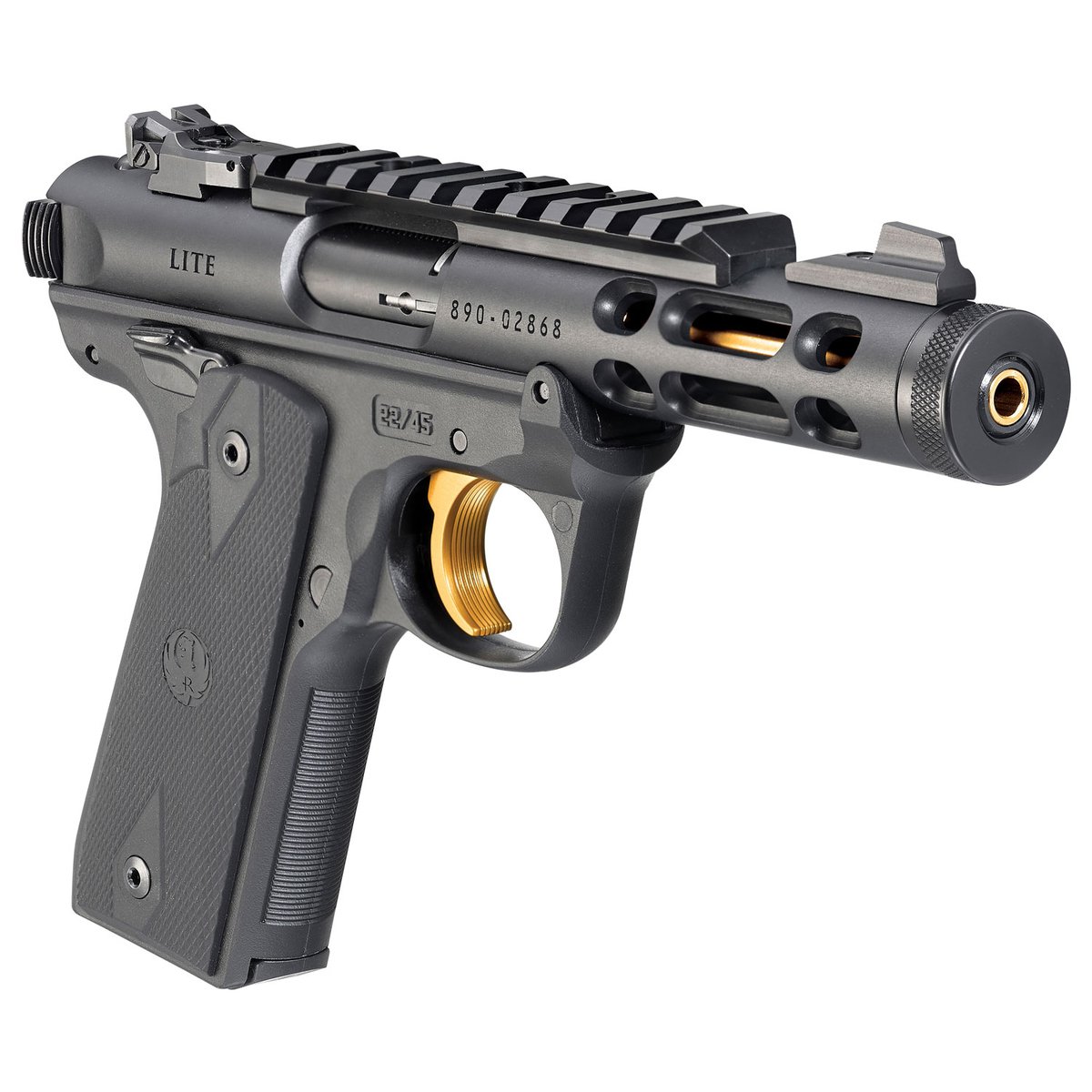 Ruger Mark IV 22/45 Lite 22 Long Rifle 4.4in Black Pistol 10+1 Rounds
