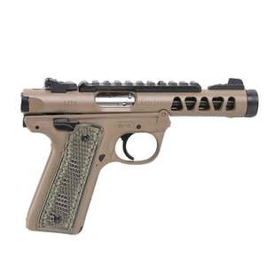 Ruger Mark IV 22/45 Lite 22 Long Rifle 4.4in FDE Pistol - 10+1 Rounds