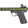 Ruger Mark IV 22/45 Lite 22 Long Rifle 4.4in Green Anodized Pistol - 10+1 Rounds - Green
