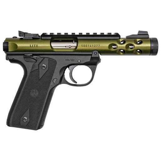 Ruger Mark IV 22/45 Lite 22 Long Rifle 4.4in OD Green Pistol - 10+1 Rounds image