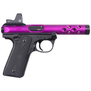 Ruger Mark IV 22/45 Lite 22 Long Rifle 4.4in Purple Anodized Pistol - 10+1 Rounds