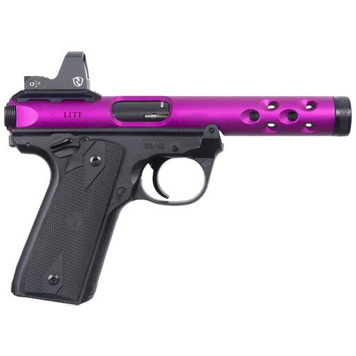 Ruger Mark IV 22/45 Lite 22 Long Rifle 4.4in Purple Anodized Pistol - 10+1 Rounds - Purple Fullsize image