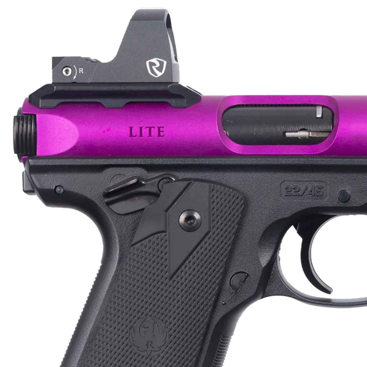Ruger Mark IV 22/45 Lite 22 Long Rifle 4.4in Purple Anodized Pistol - 10+1 Rounds - Purple Ruger Mark IV 22/45 Lite 22 Long Rifle 4.4in Purple Anodized Pistol - 10+1 Rounds - Purple