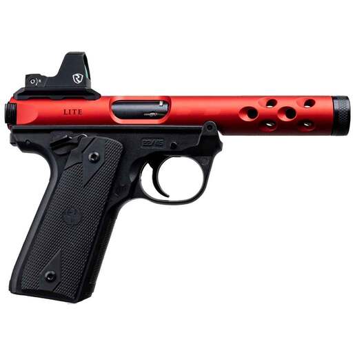 Ruger Mark IV 22/45 Lite 22 Long Rifle 4.4in Red Anodized Pistol - 10+1 Rounds - Red Fullsize image