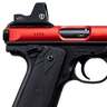 Ruger Mark IV 22/45 Lite 22 Long Rifle 4.4in Red Anodized Pistol - 10+1 Rounds - Red